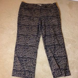 Loft tan and black pants